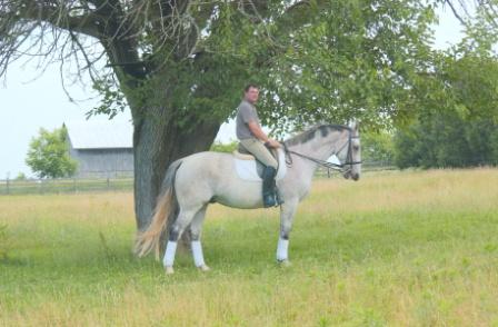 Jeff and Franklin Jeff his 3rd level horse FDR